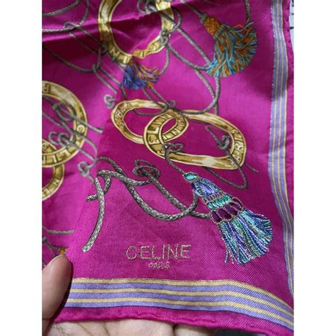 Silk handkerchief Celine Gold in Silk 